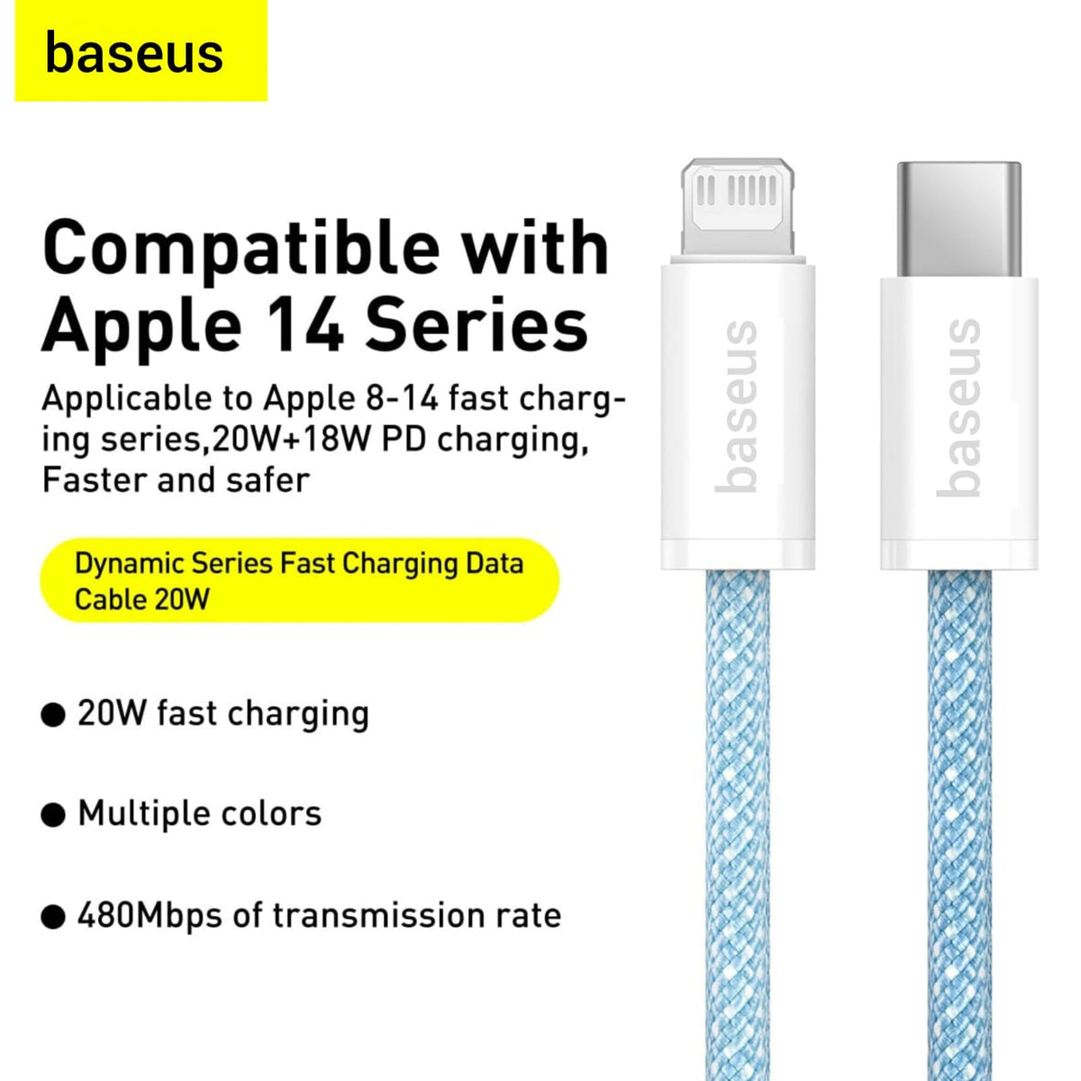 Baseus 20W PD Fast Charging Type-C to Lightning Cable