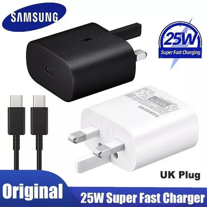 Samsung 25W UK Plug Super Fast Charger 3 Pin USB Type C