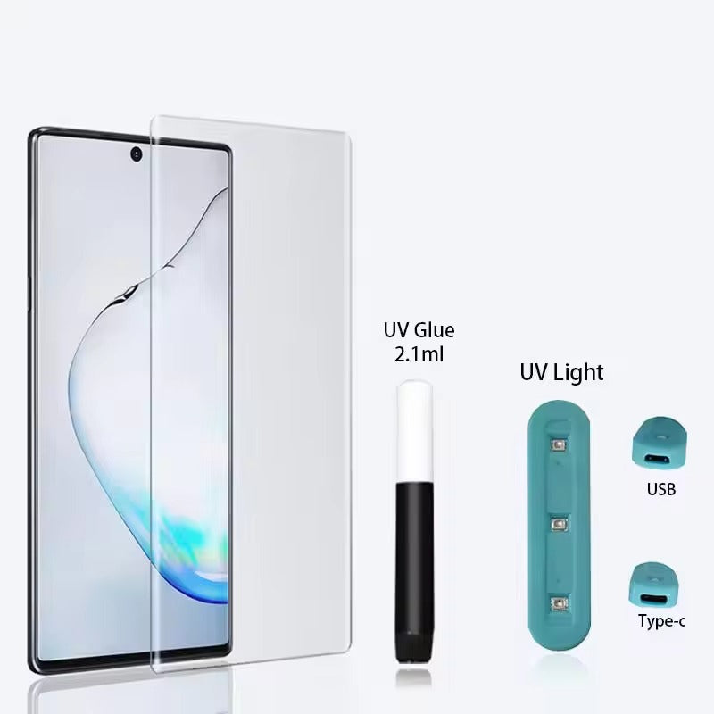 Samsung Galaxy UV Glass For S24 S23 S22 S21 S20 Ultra Full Cover UV Tempered Glass Screen Protector