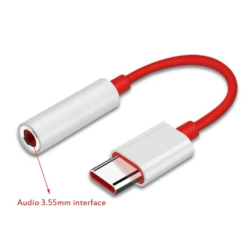 Original OnePlus USB Type C To 3.5mm Earphone Jack Adapter