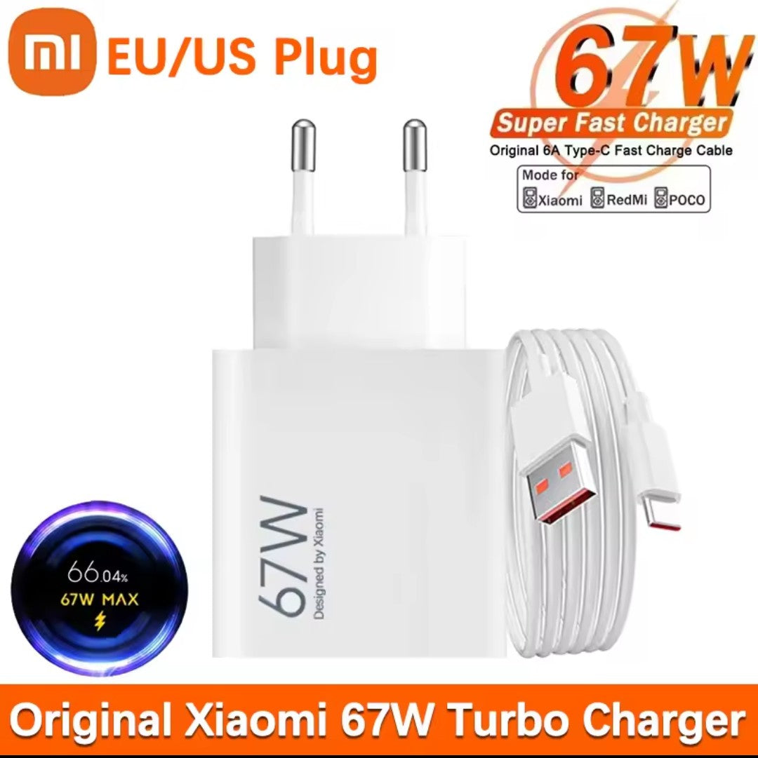 100% Original Xiaomi 67W Fast Charger