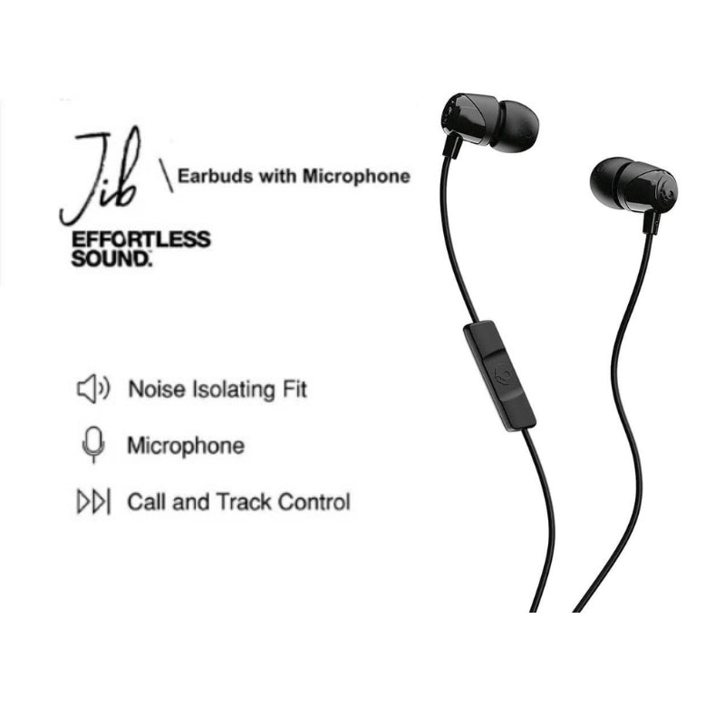 💯 Original Skullcandy Jib Wired Earbuds - 3.5mm Jack In-Ear Headphones