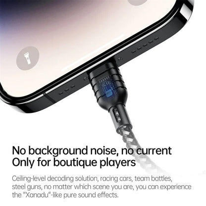 Plextone GS1 2-in-1 Lightning to 3.5mm Gaming Adapter