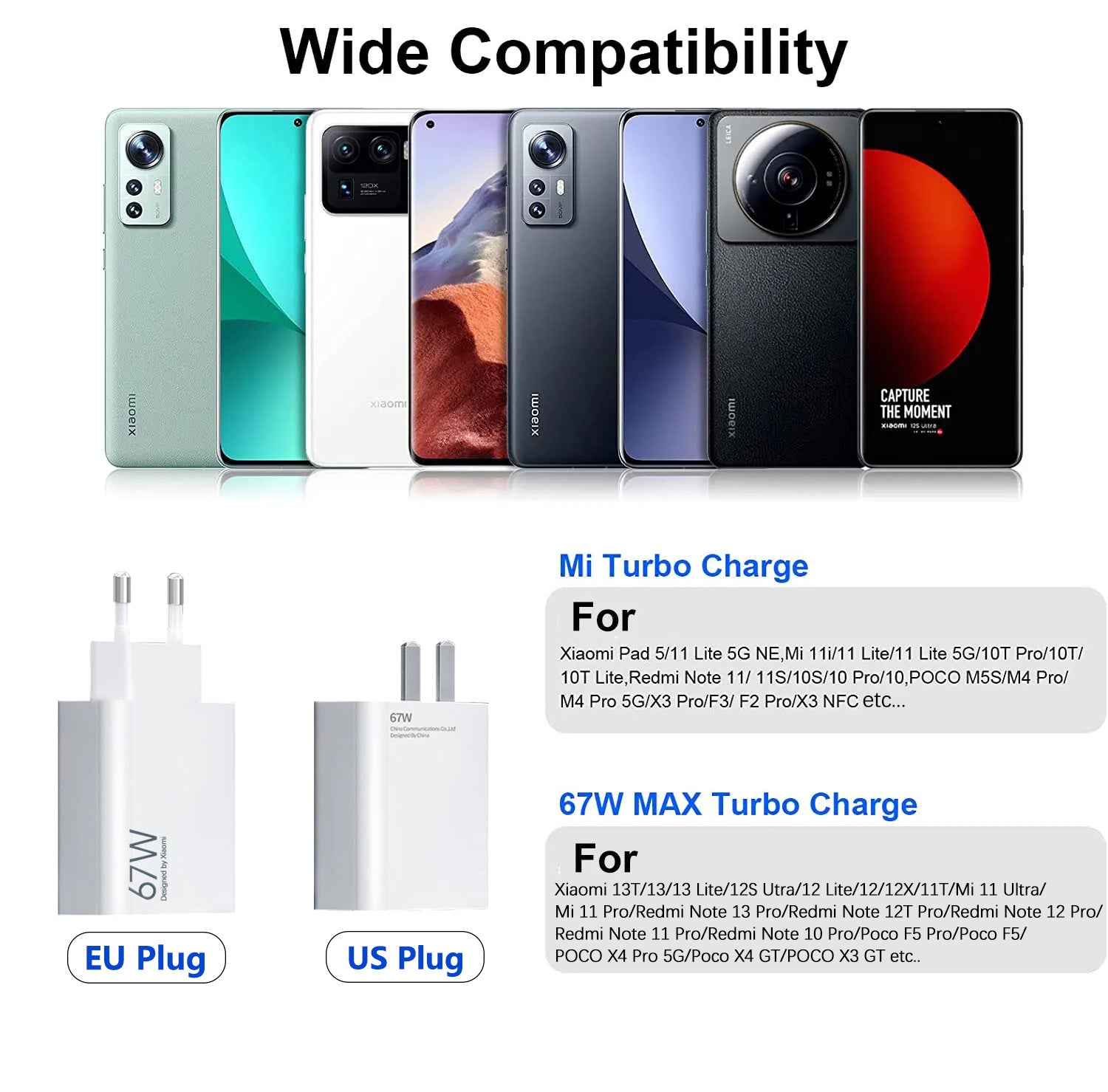 100% Original Xiaomi 67W Fast Charger