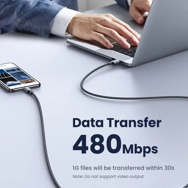 Ugreen 60W PD Lott USB C to C Fast Charging Data Cable