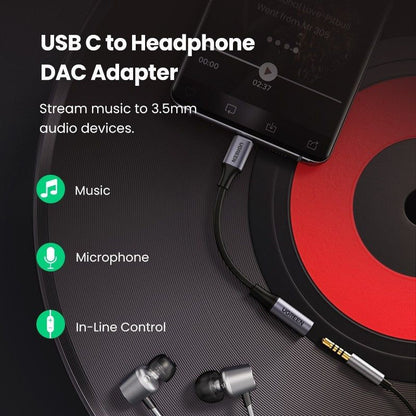 UGREEN USB-C to 3.5mm Aux Adapter - Premium Audio Dongle
