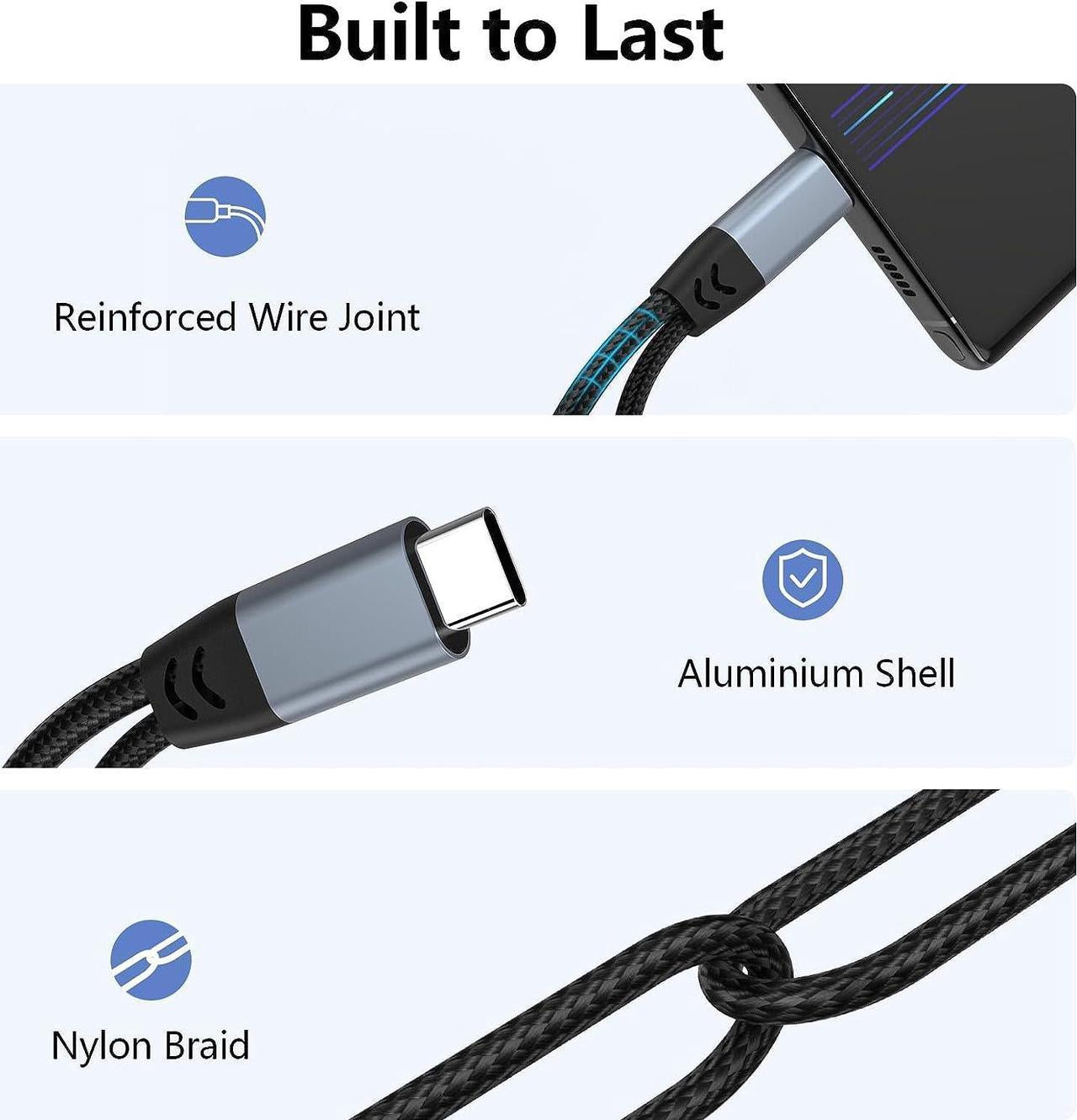 Ugreen Lott 2-in-1 USB C to 3.5mm Headphone Jack Adapter, Type C Aux Audio Splitter