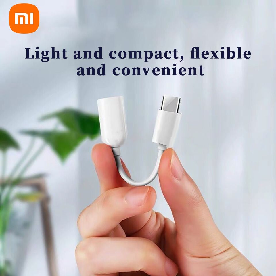 Original Xiaomi Mi Type C To 3.5mm Aux Audio Adapter Earphone Jack Converter