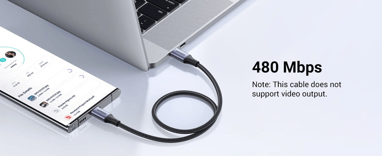 Ugreen 60W PD Lott USB C to C Fast Charging Data Cable