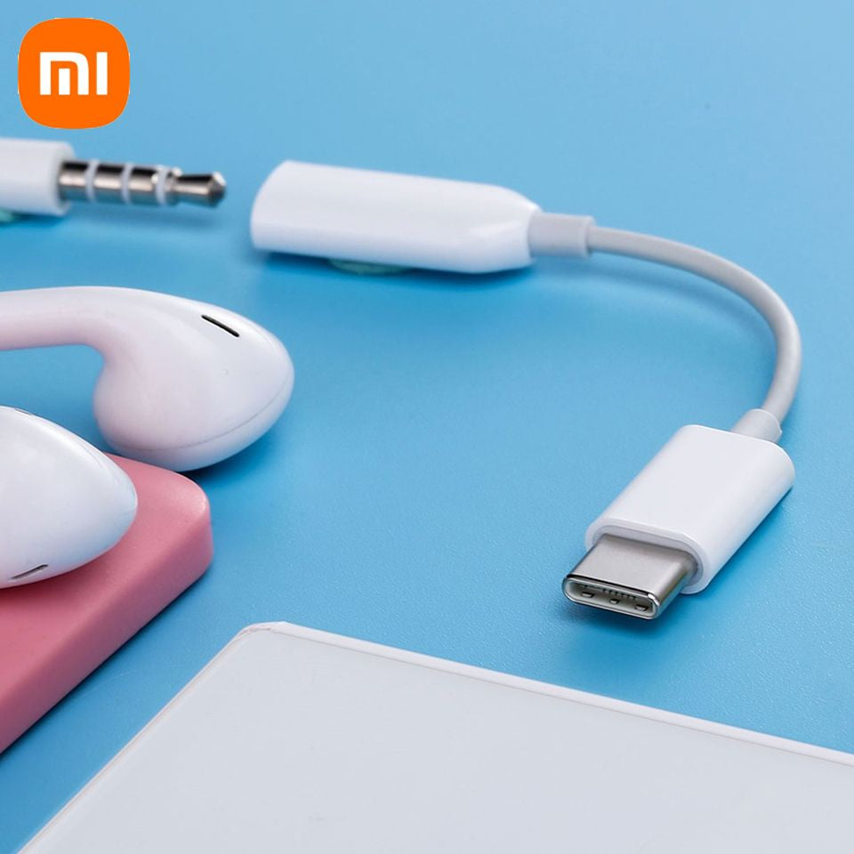 Original Xiaomi Mi Type C To 3.5mm Aux Audio Adapter Earphone Jack Converter