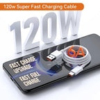 100% Original Xiaomi 120W 6A  Fast Charging Cable