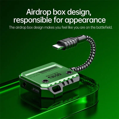 Plextone GS1 2-in-1 Lightning to 3.5mm Gaming Adapter