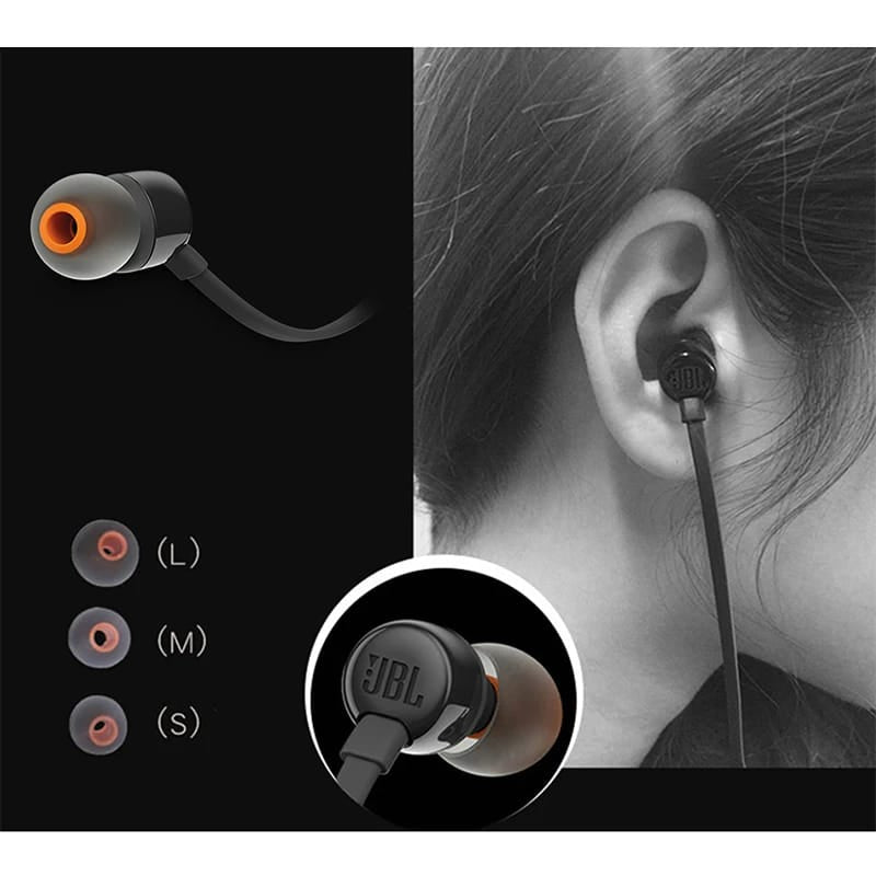 💯 Original New JBL Tune 110 3.5mm Wired Earphones