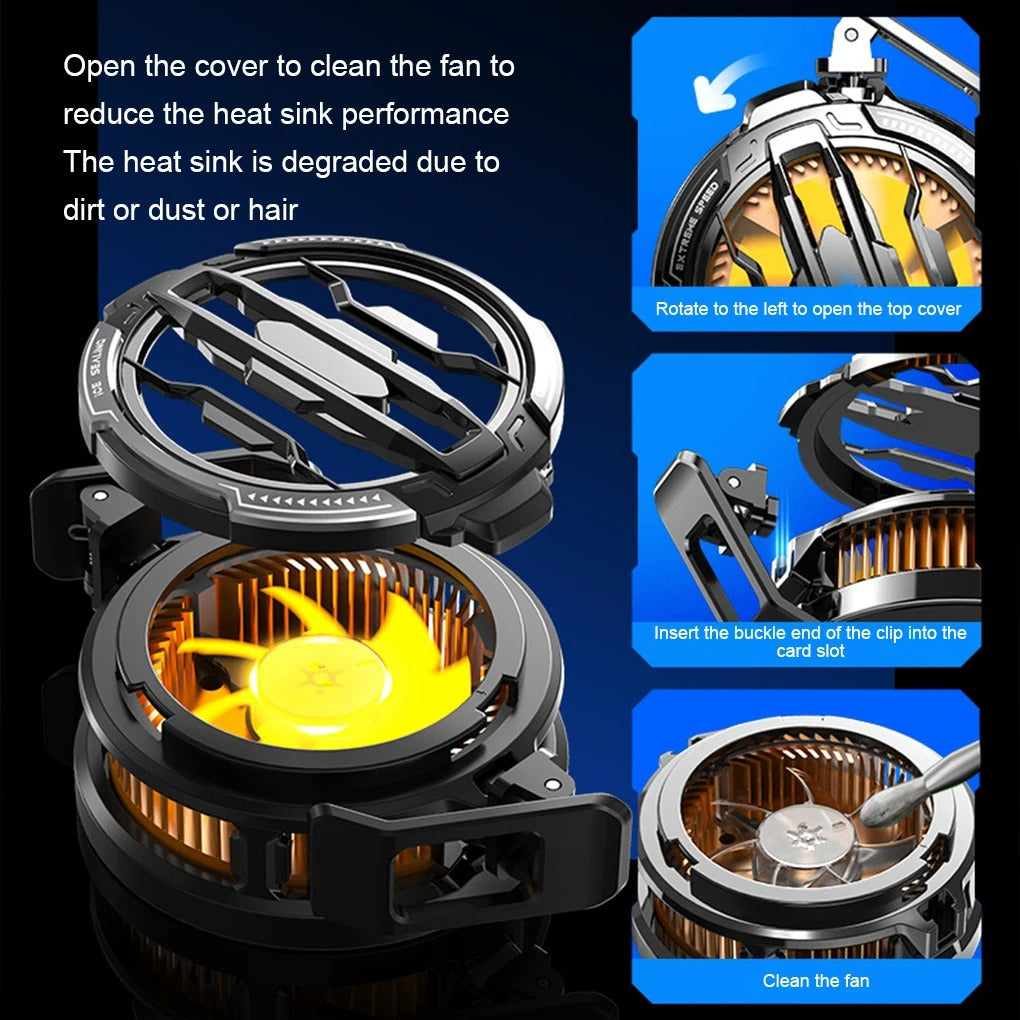 MEMO CX07 2-in-1 Magnetic & Clip-on Phone Cooler
