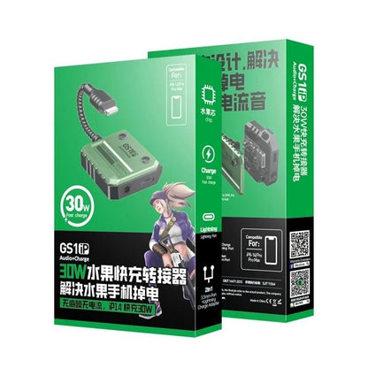 Plextone GS1 2-in-1 Lightning to 3.5mm Gaming Adapter