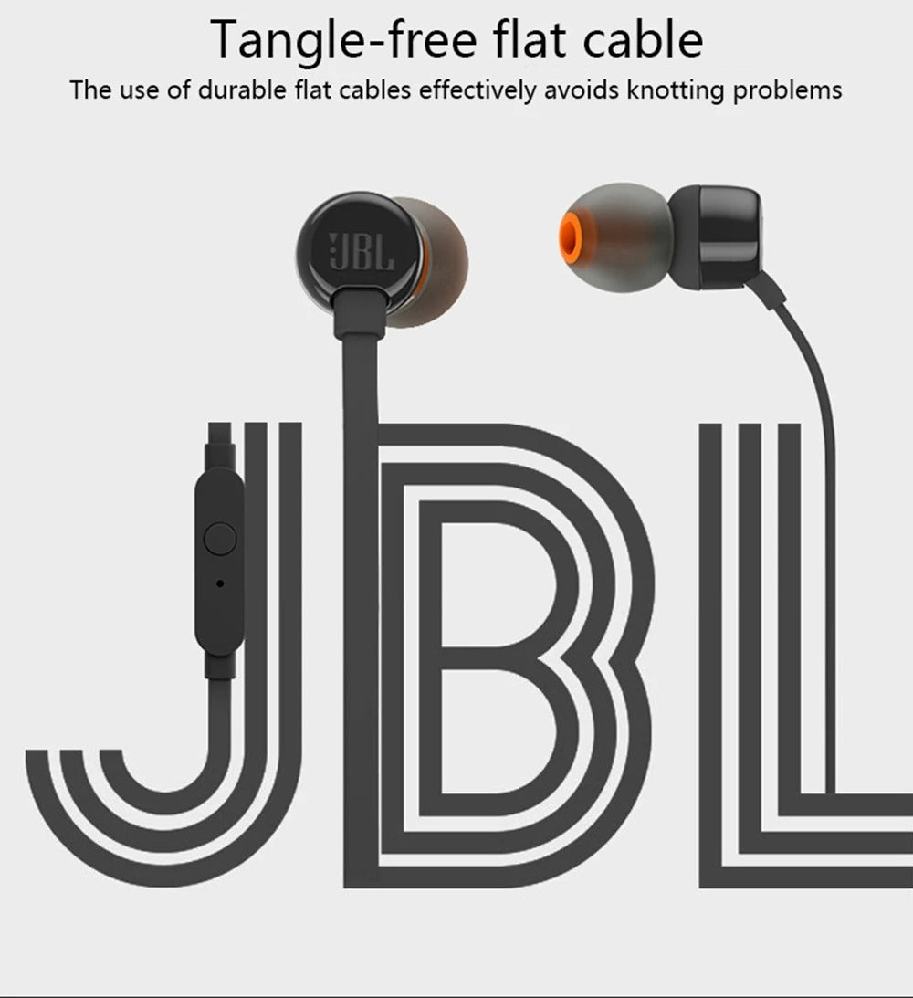 💯 Original New JBL Tune 110 3.5mm Wired Earphones