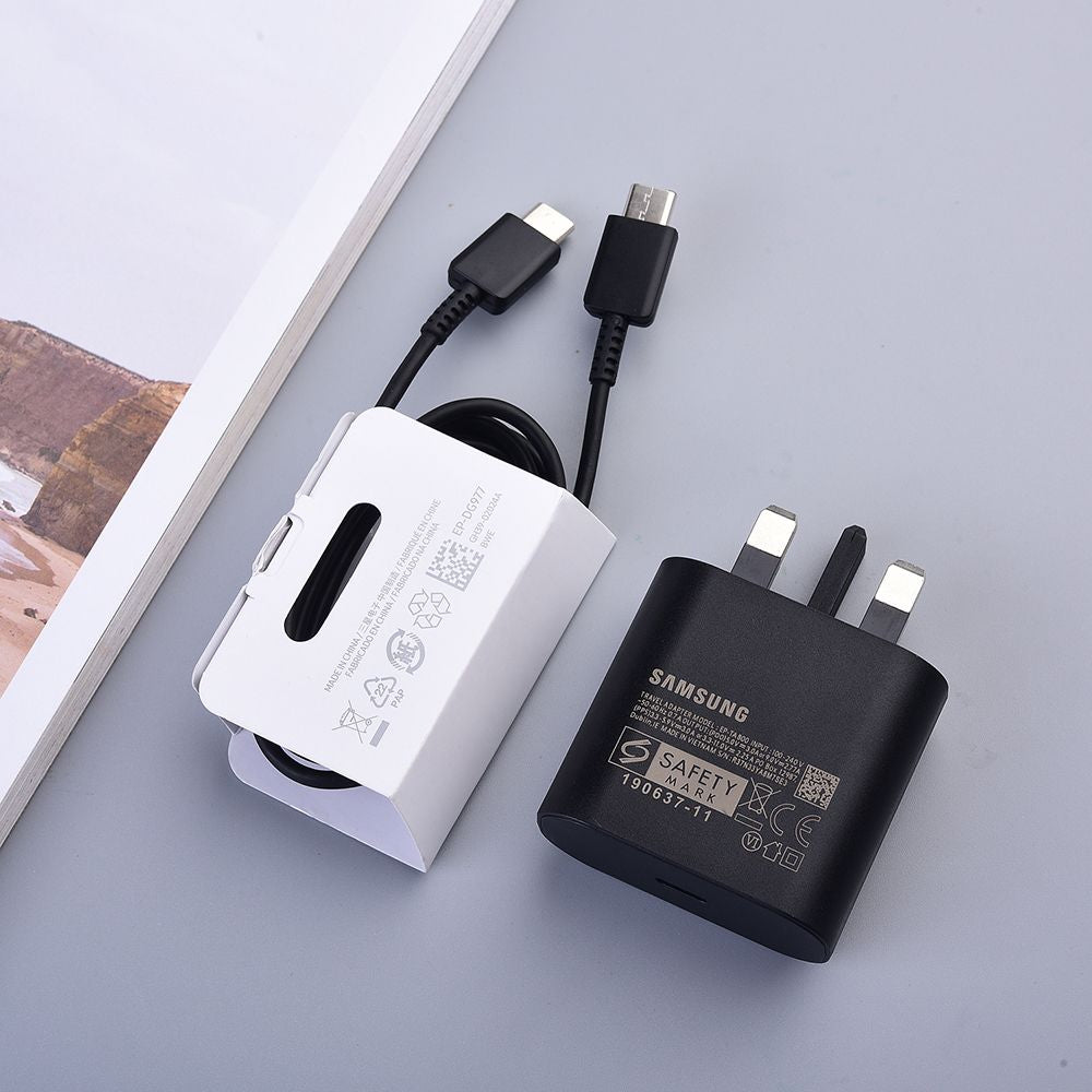 Samsung 25W UK Plug Super Fast Charger 3 Pin USB Type C