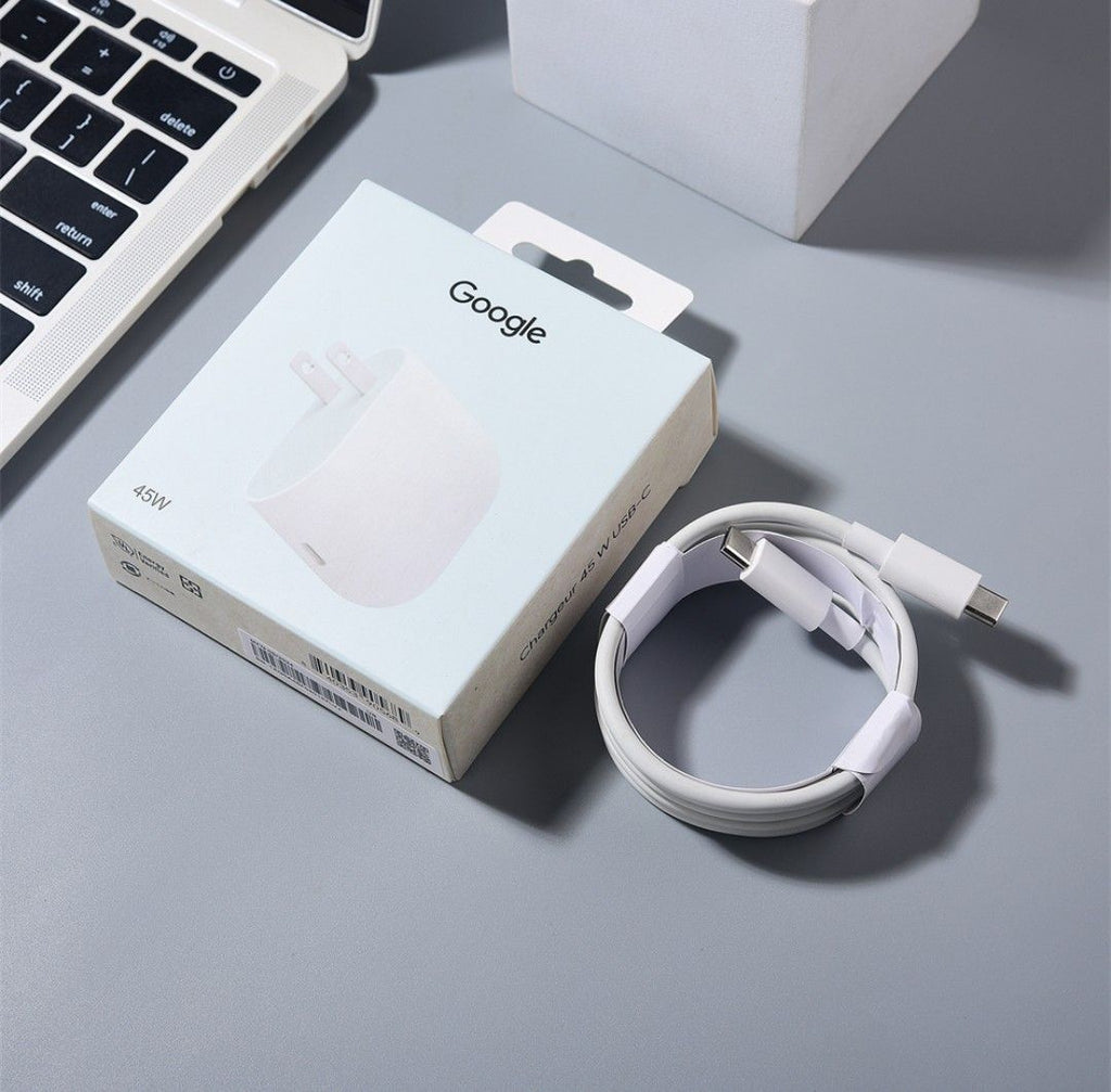 Google Pixel 45W book Charger US Plug Fast Charging Power Adapter