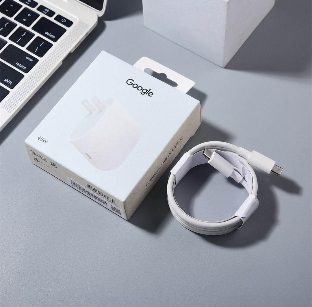 Google Pixel 45W book Charger US Plug Fast Charging Power Adapter