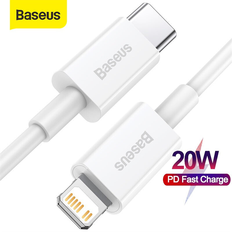 100% Original Baseus 20W PD Fast Charging Type-C to Lightning Cable