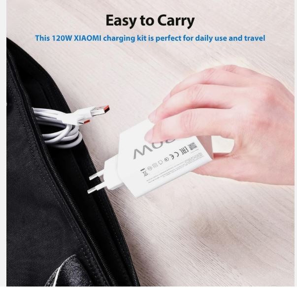 100% Original Xiaomi 120W Fast Charger
