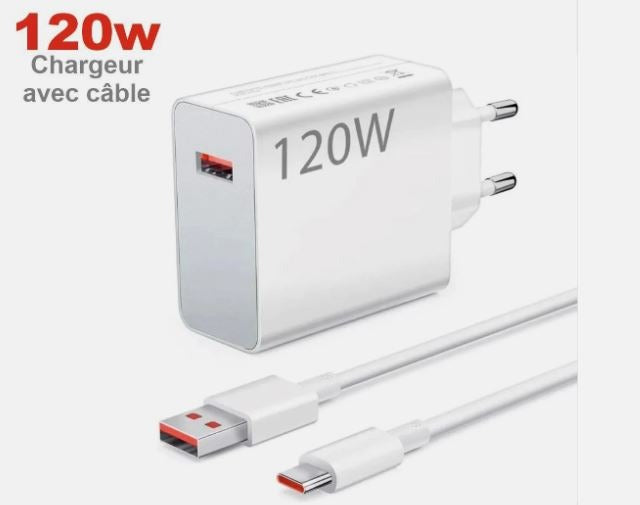 100% Original Xiaomi 120W Fast Charger