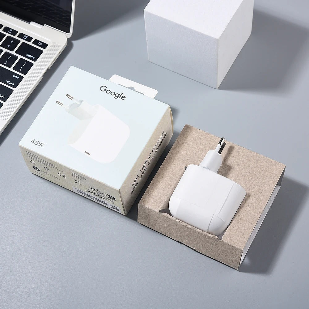 Google Pixel 45W book Charger EU Plug Fast Charging Power Adapter