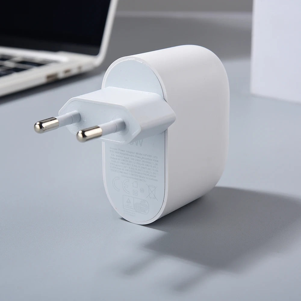 Google Pixel 45W book Charger EU Plug Fast Charging Power Adapter